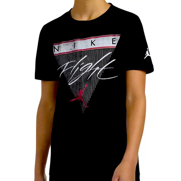 Jordan Black and Red Short Sleeve Tee - Picture 3 of 4